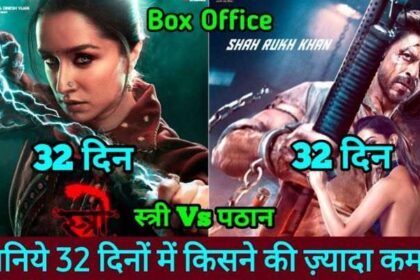 Stree 2 Vs Pathaan Box Office Collection Day 32 Comparison